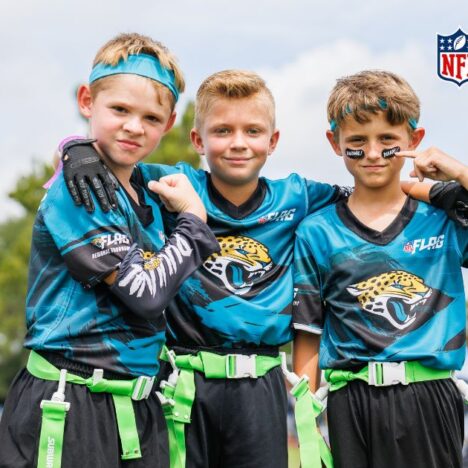 Youth NFL Flag Football League players at United Sports Downingtown PA