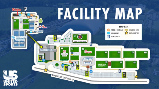 UnitedSports-2026Map United Sports Map - Click to Enlarge